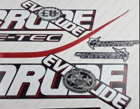 Evinrude 225HP E-tec (90° V6, 3.3L) Blue Cowling Outboard Decal Kit